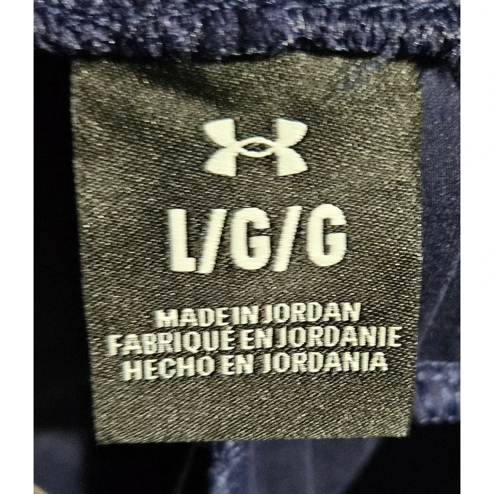 Under Armour Mens‎ Unstoppable Fleece Grid Jogger Pants Navy Blue Size Large New